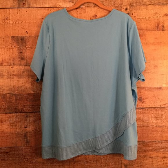 Marika Tek S/S Performance Tee Sz 1X Lt Blue - Picture 2 of 7